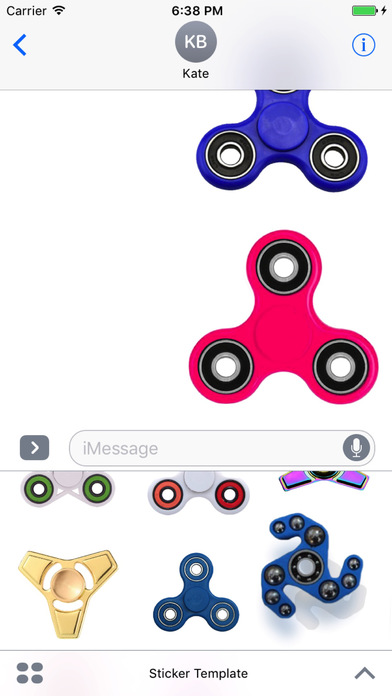 Fidget Spinner Collection Stickers For Imessage On The Imessage Screenshots