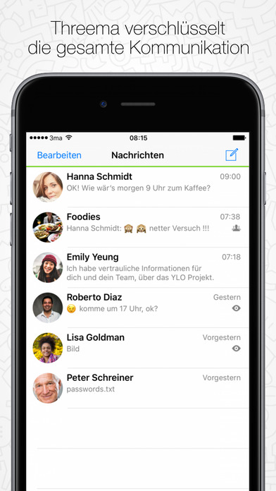 Threema im App Store iphone threema benachrichtigung