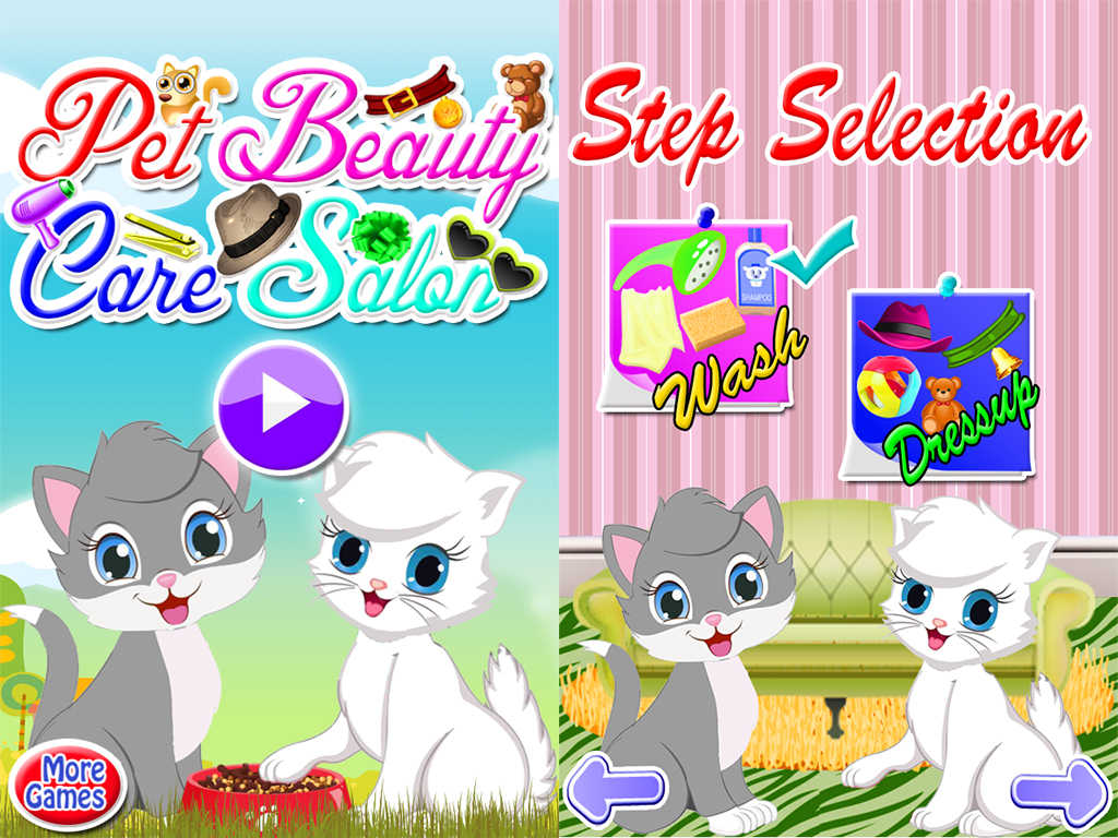 App Shopper Fluffy Kitty Cat Pet Dress up Salon (Games)