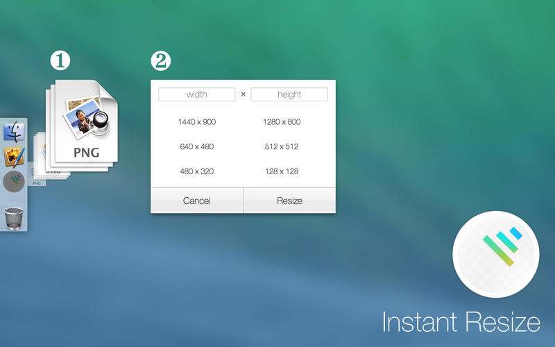 Instant Resize 1.2  The easiest way to resize images