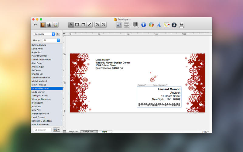 envelope and label software for mac