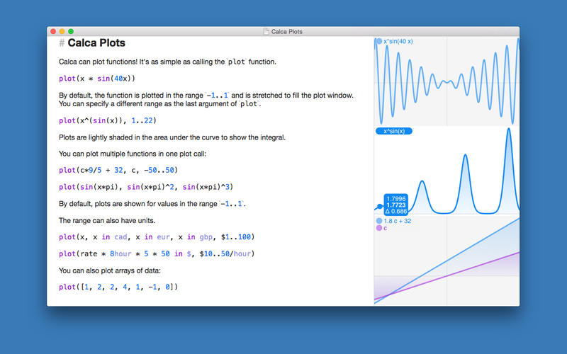 Calca 1.3.1  Symbolic calculator with Markdown editor