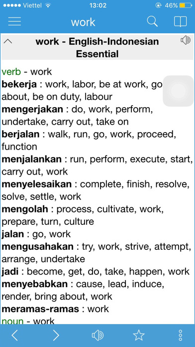 Indonesian English Dictionary Offline Translator Indonesian English Dictionary Offline Translator Screenshot On Ios