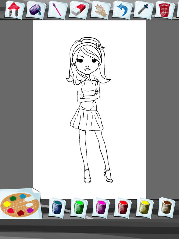 App Shopper: Girl Fashion Coloring Book (Entertainment)