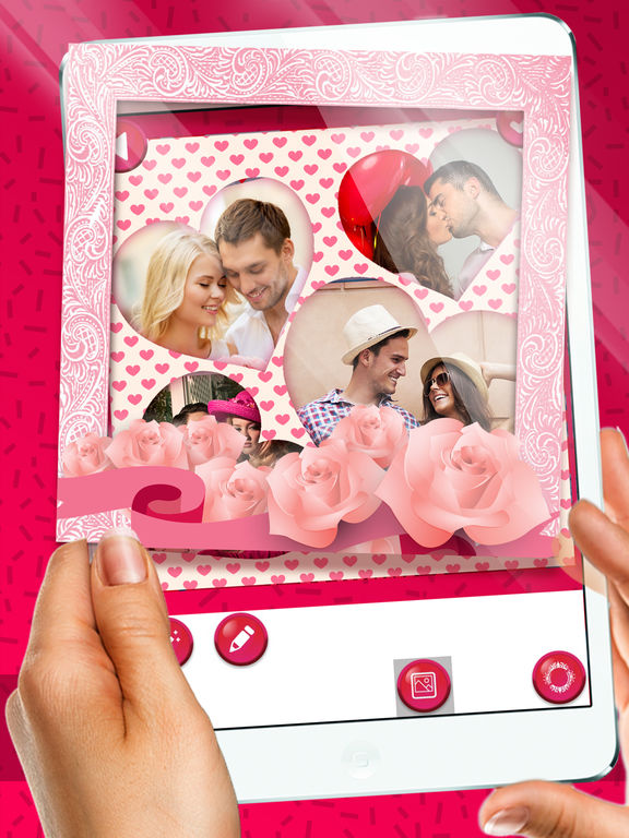 App Shopper Valentine's Day Photo Collage Love Frames (Lifestyle)