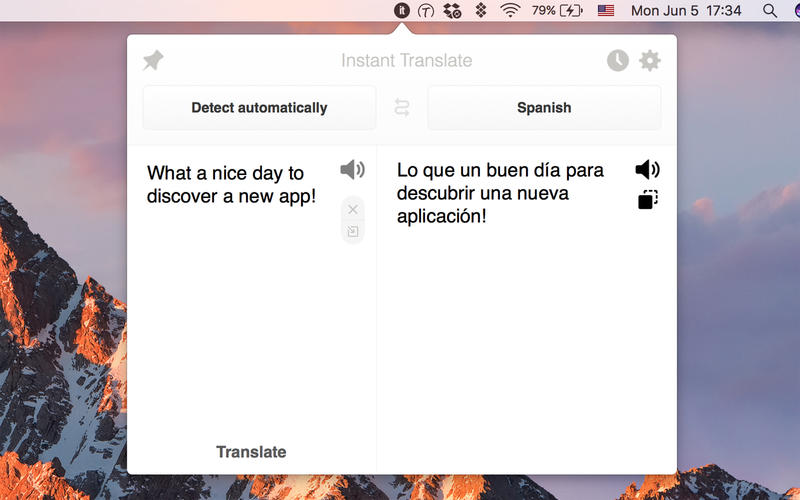 Instant Translate for Mac 2.0 破解版 - 即时翻译工具