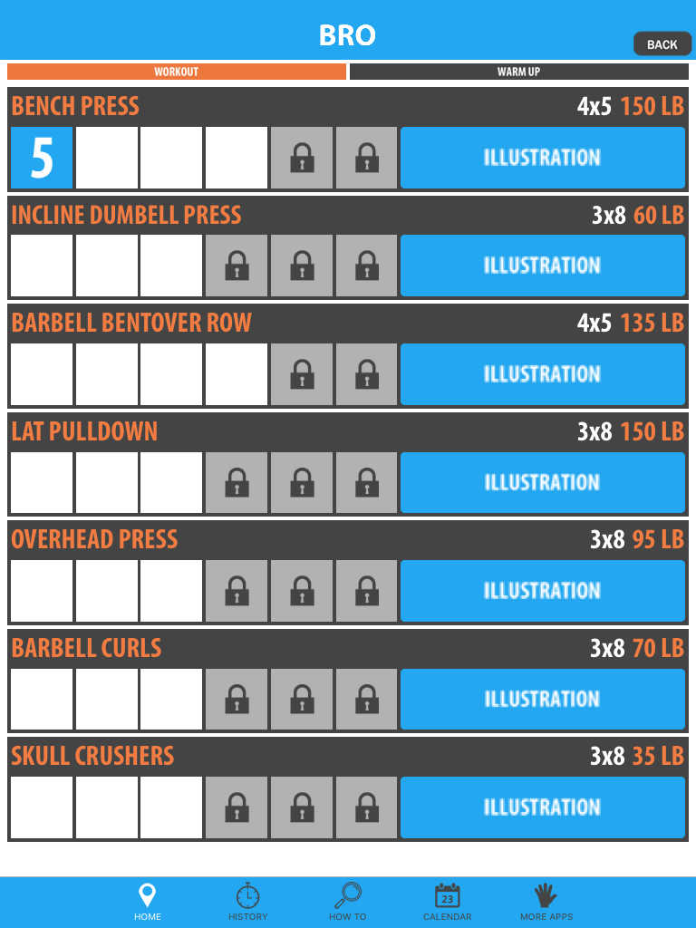 App Shopper: Bro Split Bodybuilding - Use this classic bro split