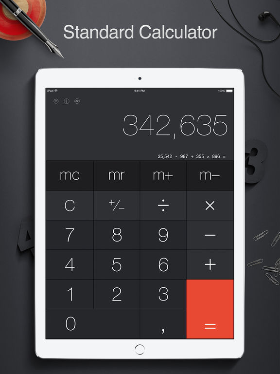 The Best Ipad S For Scientific Calculators Picker Calculator Pro For Ipad Standard And Scientific Screenshot