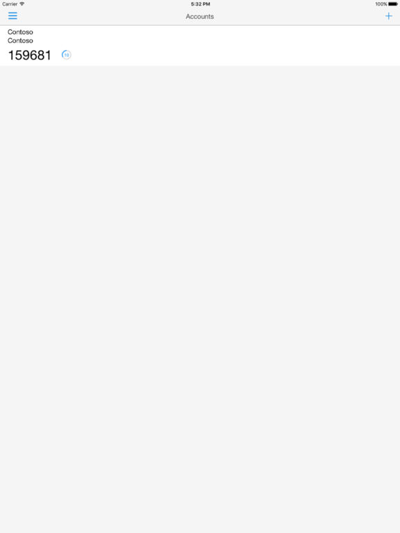 Microsoft Authenticator Screenshot