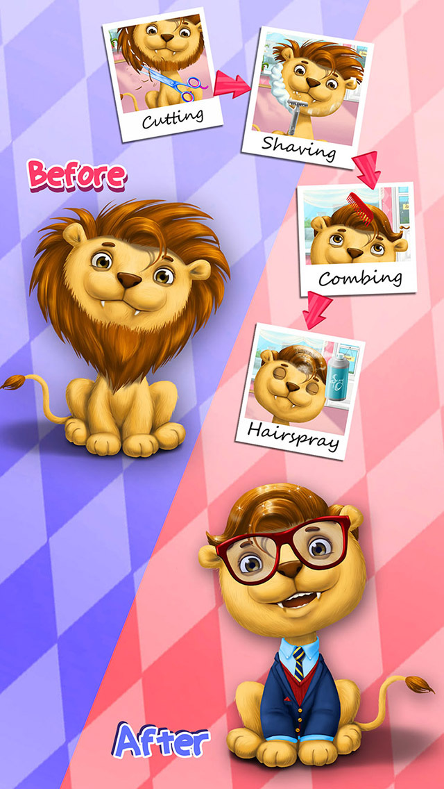 App Shopper Animal Hair Salon, Dress Up and Pet Style Makeover No Ads (Games)