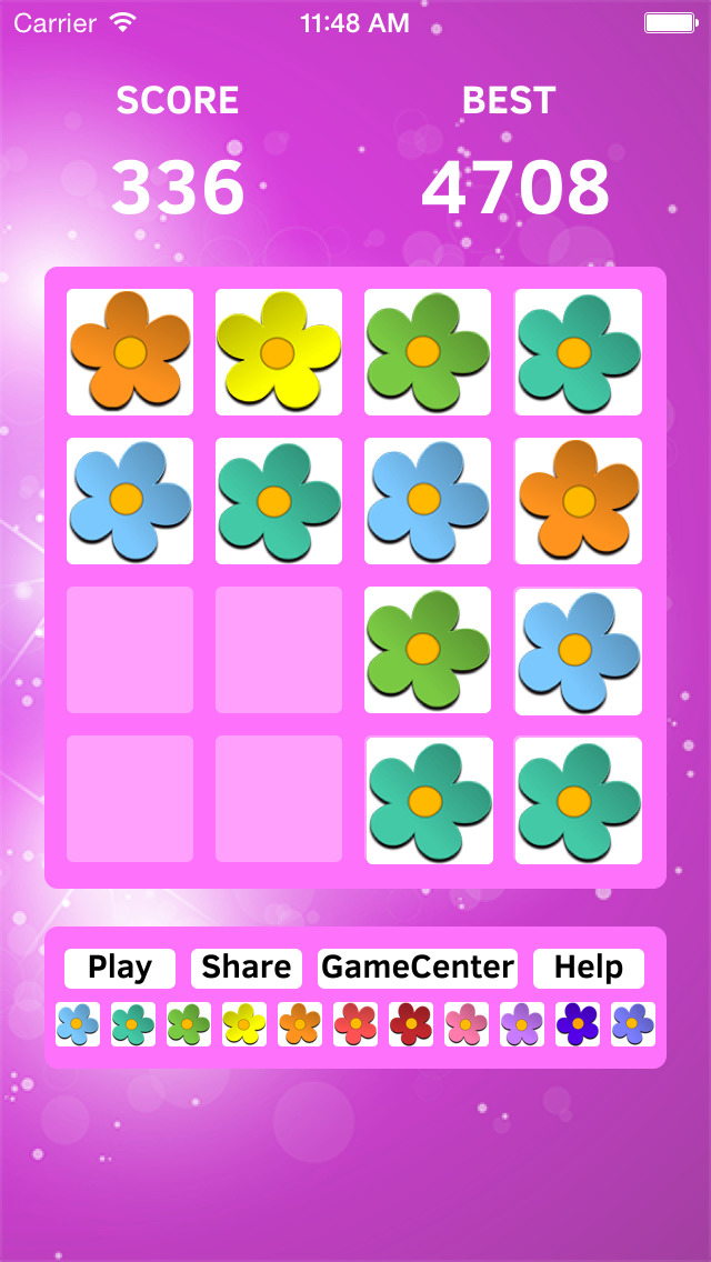 App Shopper: Flower Magic - swipe tiles 2048 edition game free (Games)