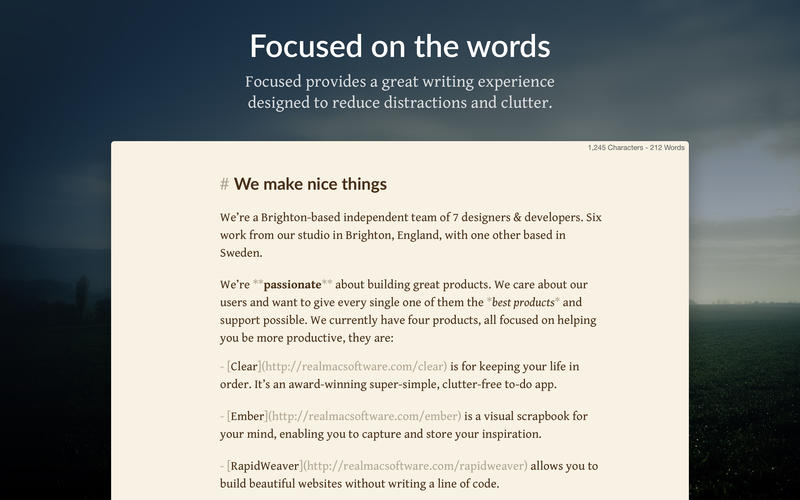 Focused 3.0  Stunning word processing with markdown