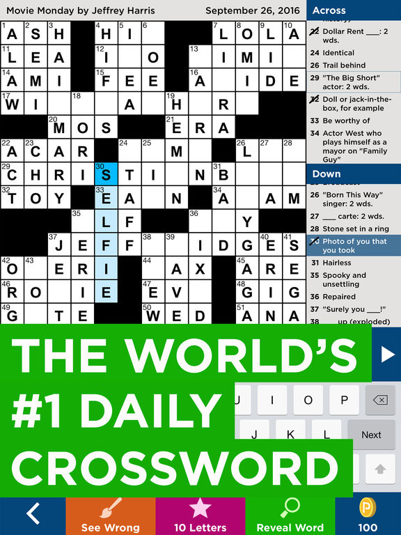 Daily Celebrity Crossword™ Tips Cheats Vidoes and Strategies Gamers