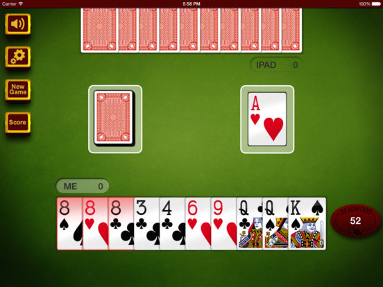 gin rummy 3 players