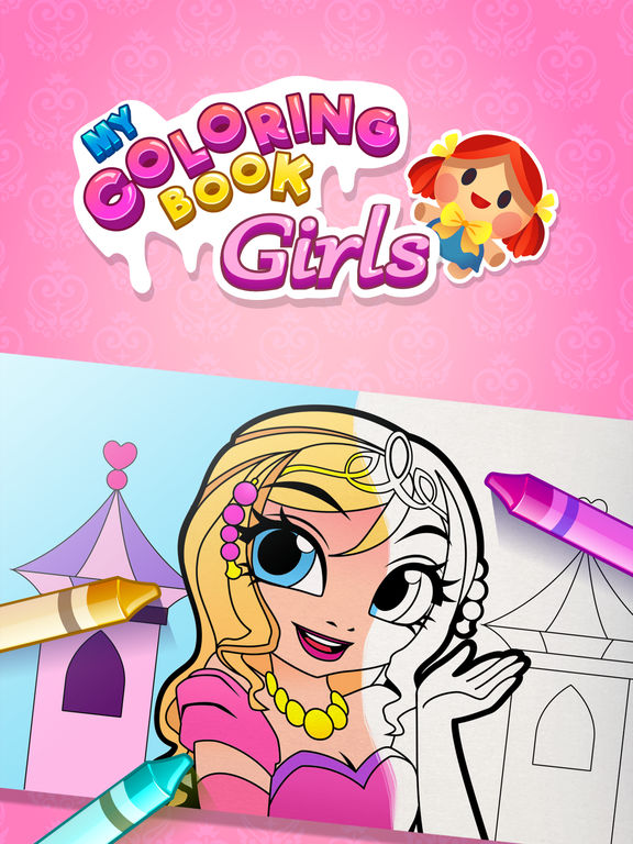 Download App Shopper: My Coloring Book: Girls - Fun Drawing Game ...